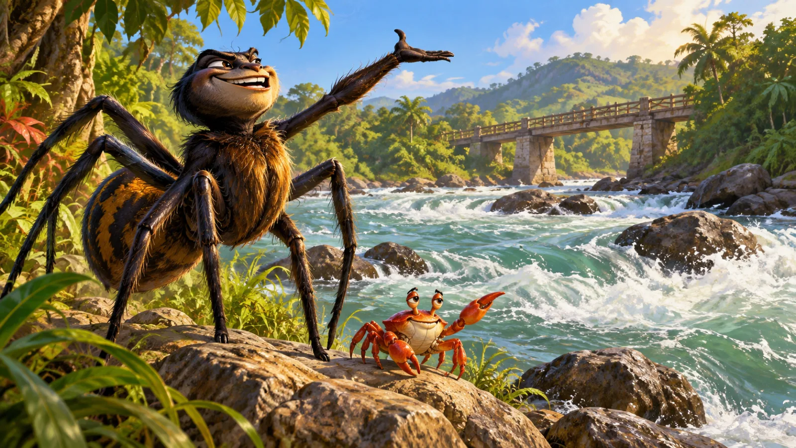 Anansi Tries to Command the River cover illustration