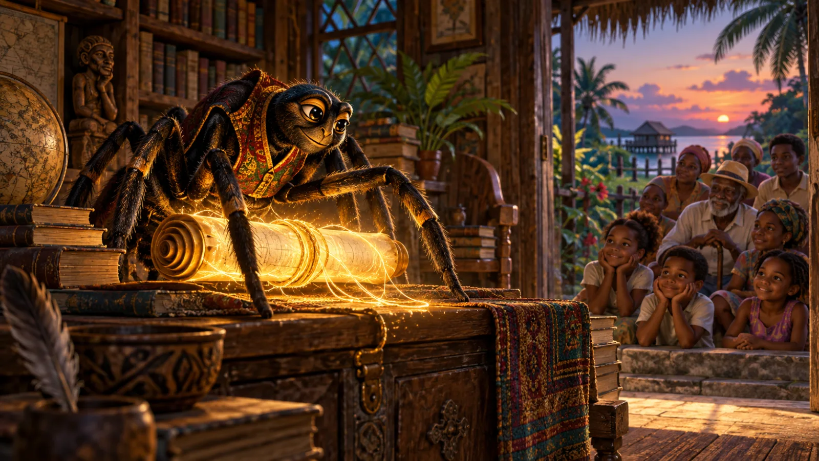 Anansi and the Shared Story cover illustration