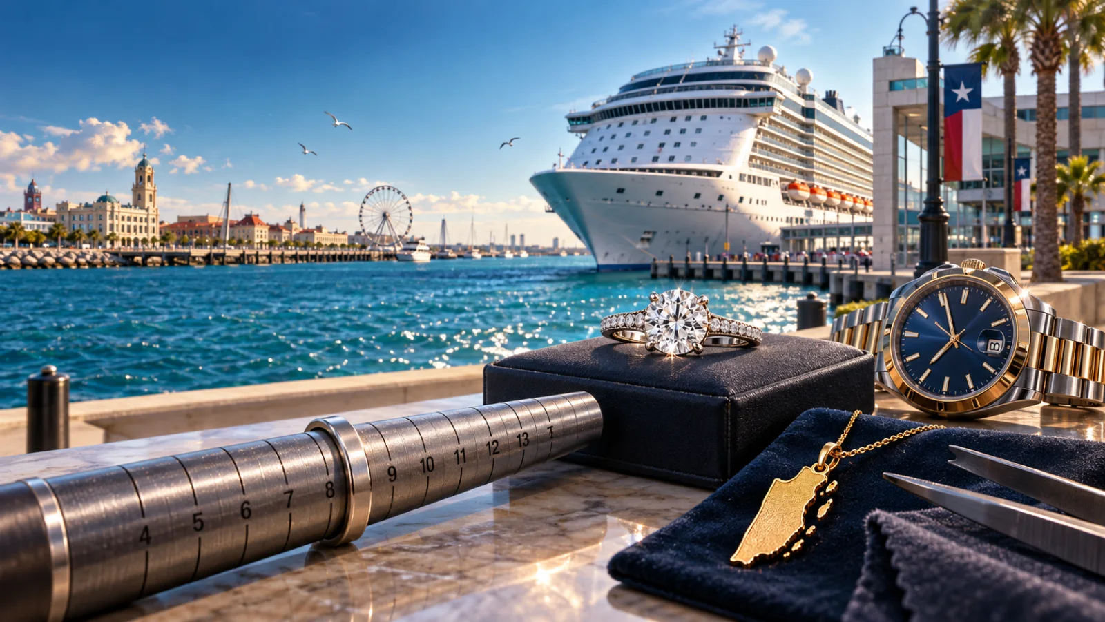 Galveston Island Jewelry gift before a cruise