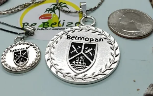 🌿 Belmopan Belize Pendant or Charm – .925 Sterling Silver