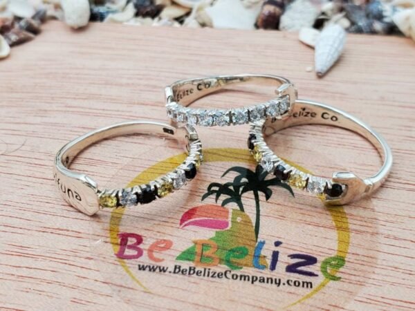 💎 Garifuna Ring “Fagayu” – Sterling Silver & Cubic Zirconia