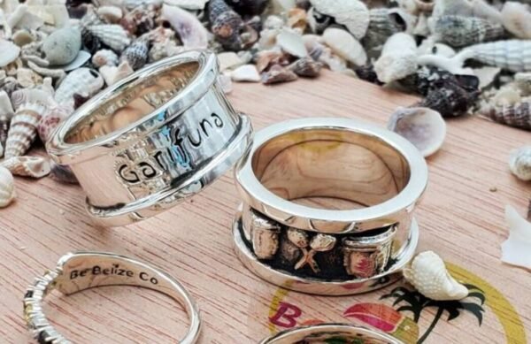 Garifuna Drum & Shaka Ring