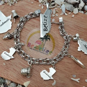 Belize, Guatemala & Honduras Garifuna Charm Bracelet – .925 Sterling Silver