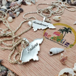 Mapa de Honduras Colgante – .925 Sterling Silver