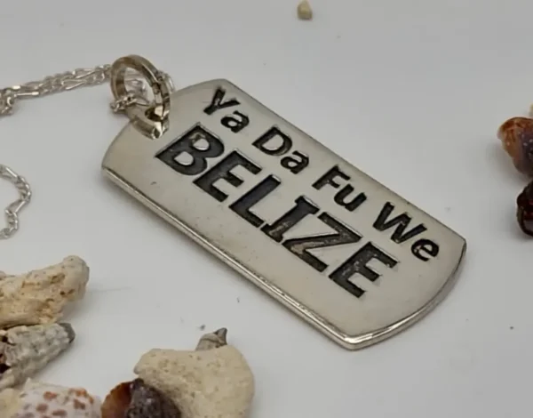Ya Da Fu We Belize Dogtag .925 Sterling Silver