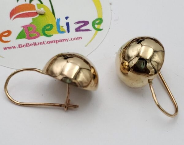 ✨ Belize Gold Knob Earrings – 14kt Yellow Gold