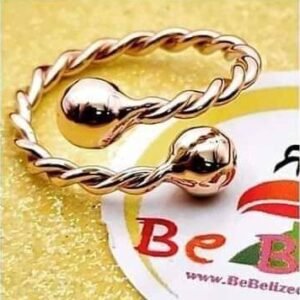 💛 Belize Knob Ring – Solid 14kt Yellow Gold