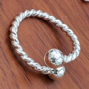 💍 Belize Knob Ring – .925 Sterling Silver