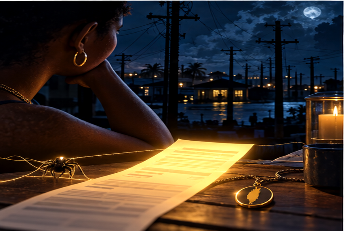 Anansi and the Bill That Glowed in the Dark: Belize’s Utility Cash Clash cover illustration